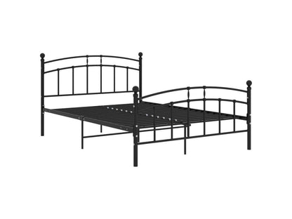 Ventoriq YBFU44028 Black Metal Bed 200x200 with Rounded Headboard