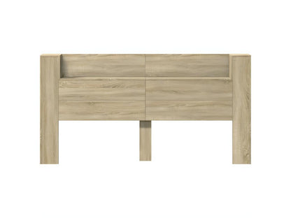 Lumenao oak headboard wardrobe with LED lighting, 200x16.5x103.5 cm, EZGI49080