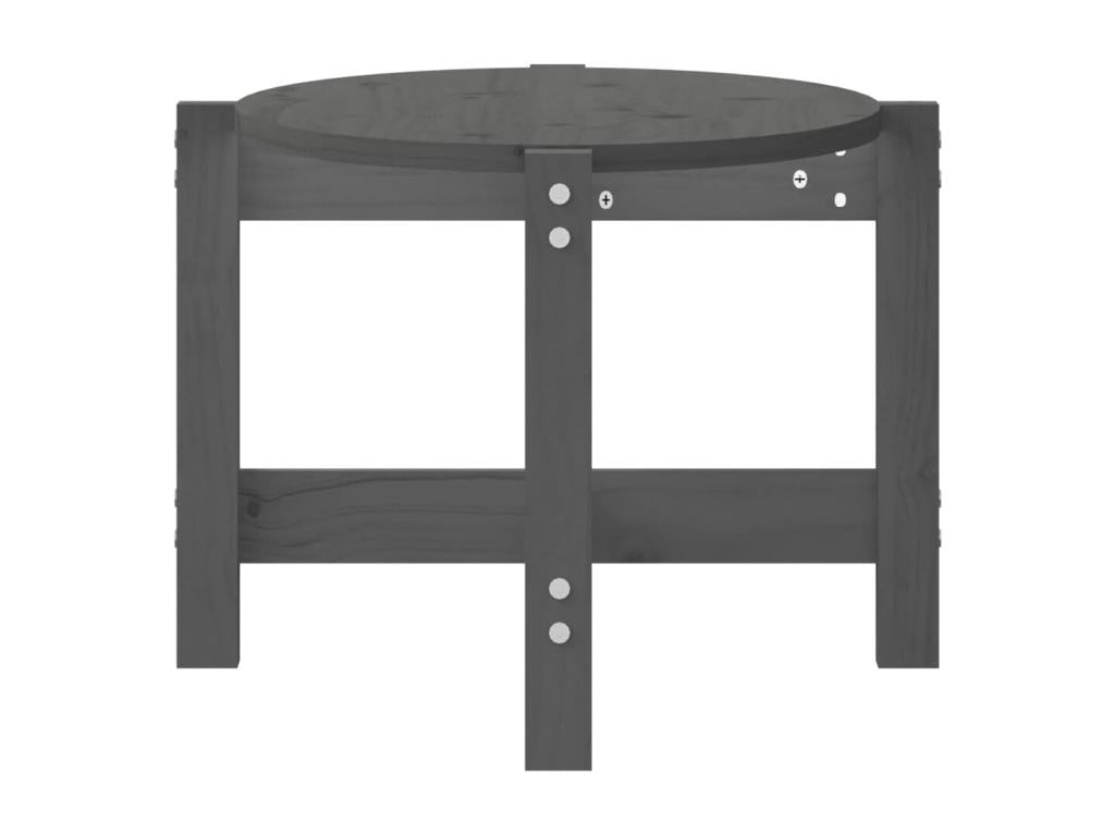 Grey Coffee Table 87x48x35 Solid Pine Wood VIQB74425