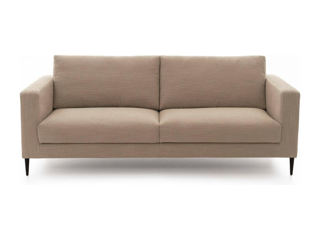 Beige mottled fabric 3-seater sofa FNXL86054