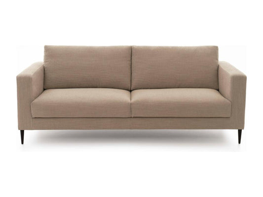 Beige mottled fabric 3-seater sofa FNXL86054