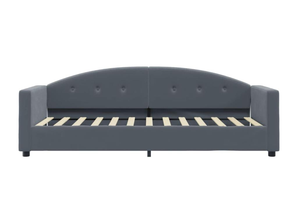 Dark grey daybed 80x200 cm velvet JRKU03950