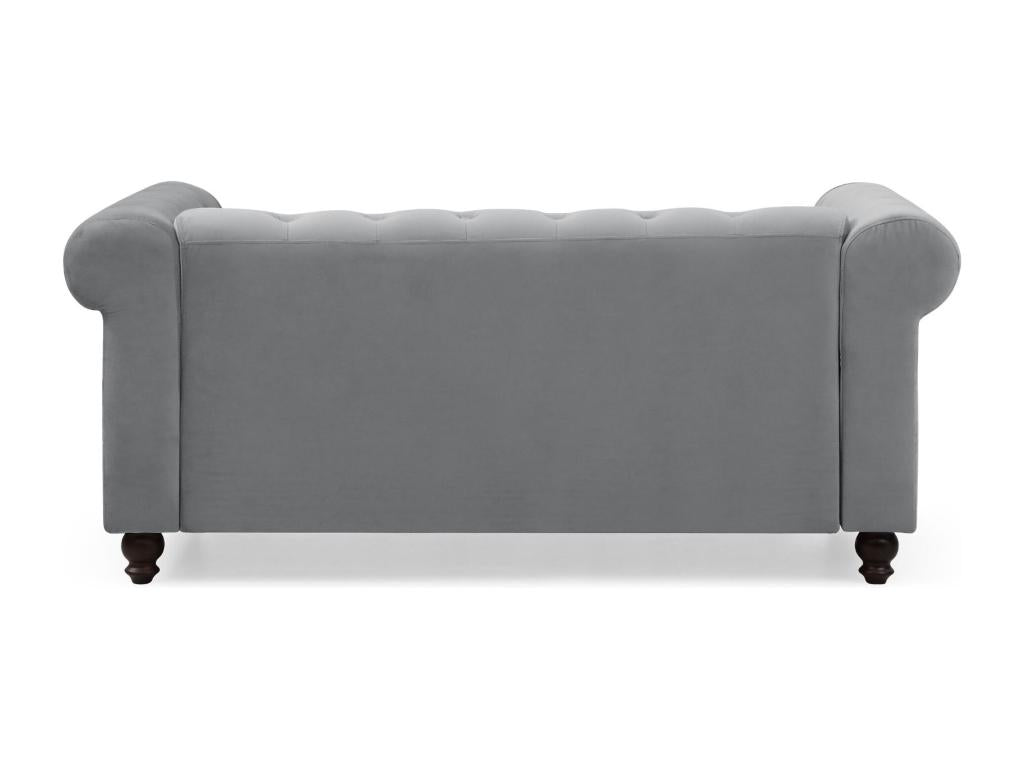Ventoriq 2-Seater Velvet Sofa 157cm Silver BEWX31506