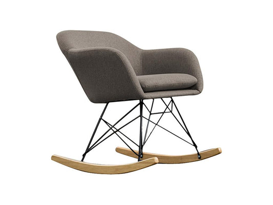 Armchair - brown woven fabric - Ventoriq BLFK14471